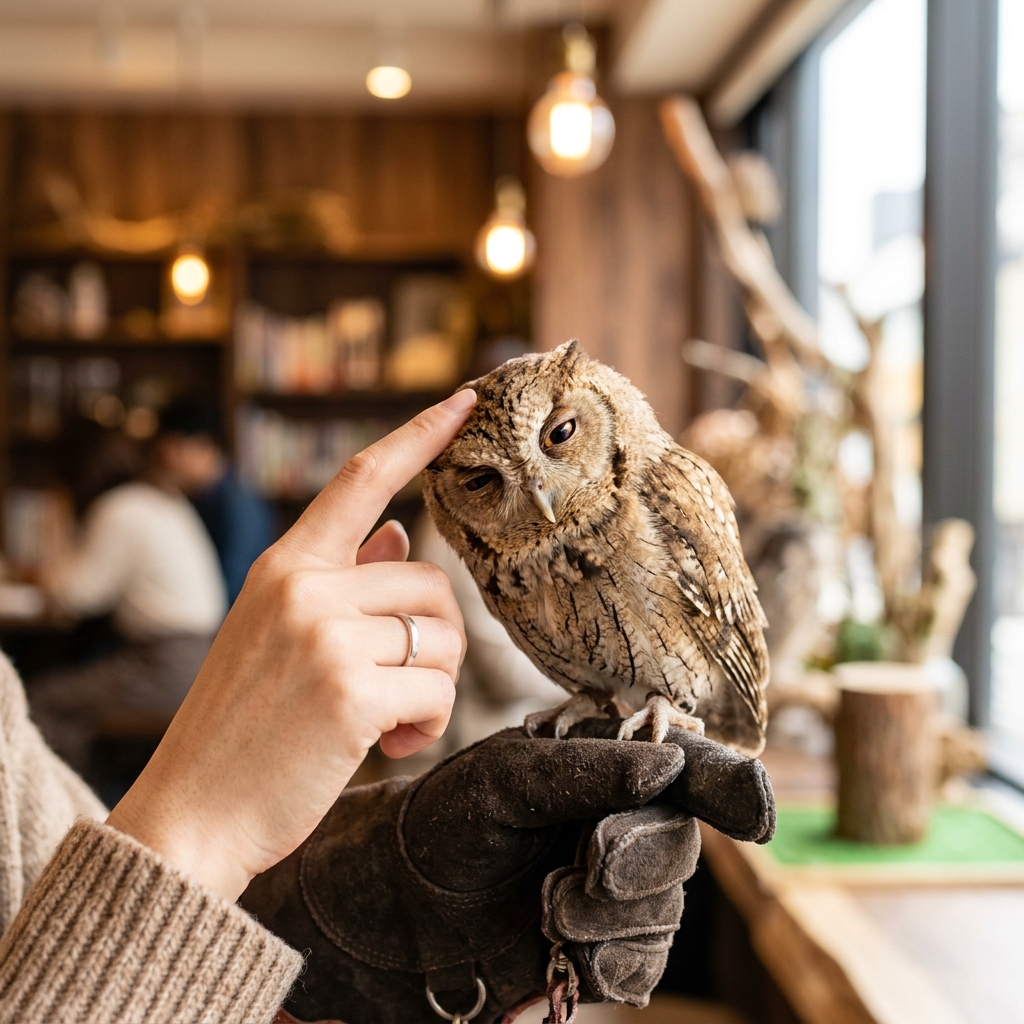 フクロウカフェ体験